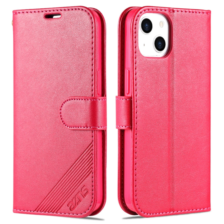 جراب جلدي أفقي قابل للطي من AZNS بتصميم جلد الغنم، مناسب لأجهزة iPhone 14 وiPhone 14 Plus وiPhone 14 Pro وiPhone 14 Pro Max
