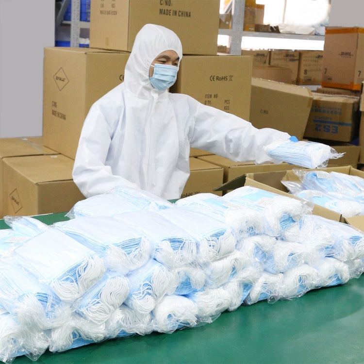 Waterproof Disposable SF Non-woven Breathable Film Siamese Isolation Suit Safely Clothes, 185cm / XXXL