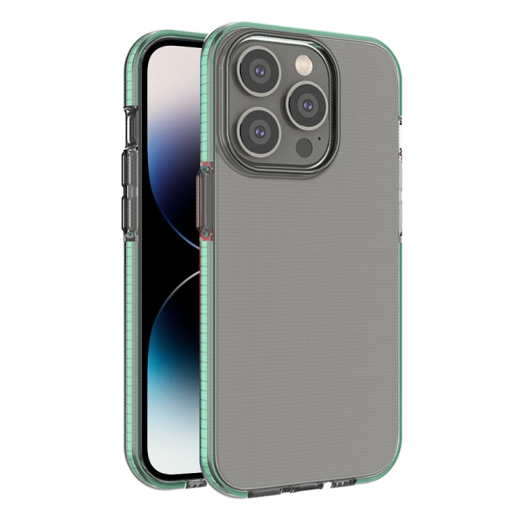 جراب هاتف شفاف من مادة TPU بلونين، لهاتف iPhone 14 Pro Max