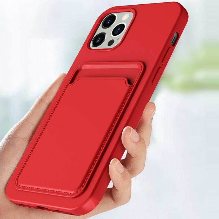 جراب هاتف من مادة TPU + بطانة من الفلانيل مع فتحات للبطاقات، لهاتف iPhone 14 Plus