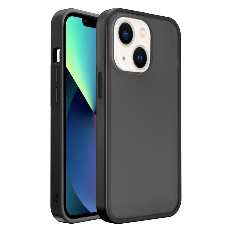 جراب هاتف شفاف بملمس الجلد غير اللامع، مناسب لأجهزة iPhone 14 وiPhone 14 Plus وiPhone 14 Pro وiPhone 14 Pro Max