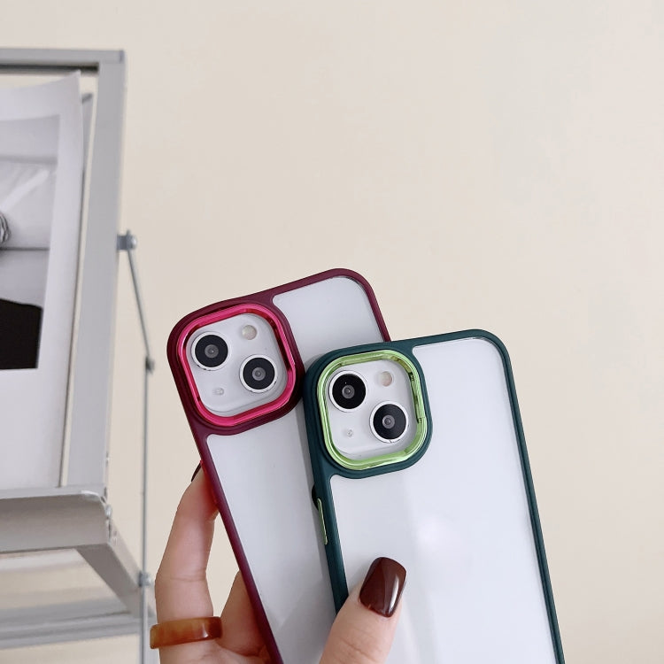 3 in 1 Electroplated Acrylic Phone Case, For iPhone 14, For iPhone 14 Plus, For iPhone 14 Pro