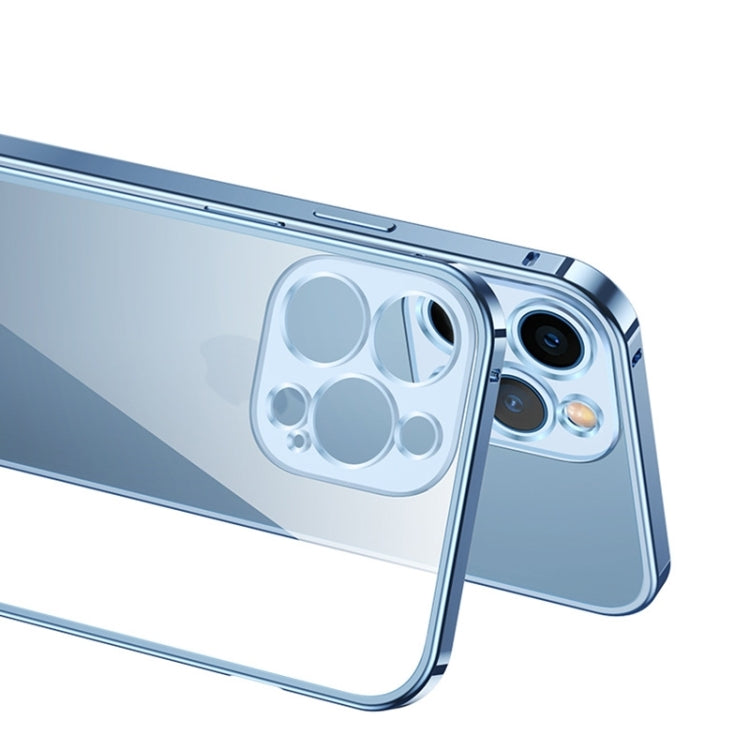 Metal Frame HD Transparent Phone Case, For iPhone 14 Plus, For iPhone 14 Pro, For iPhone 14 Pro Max, For iPhone 14