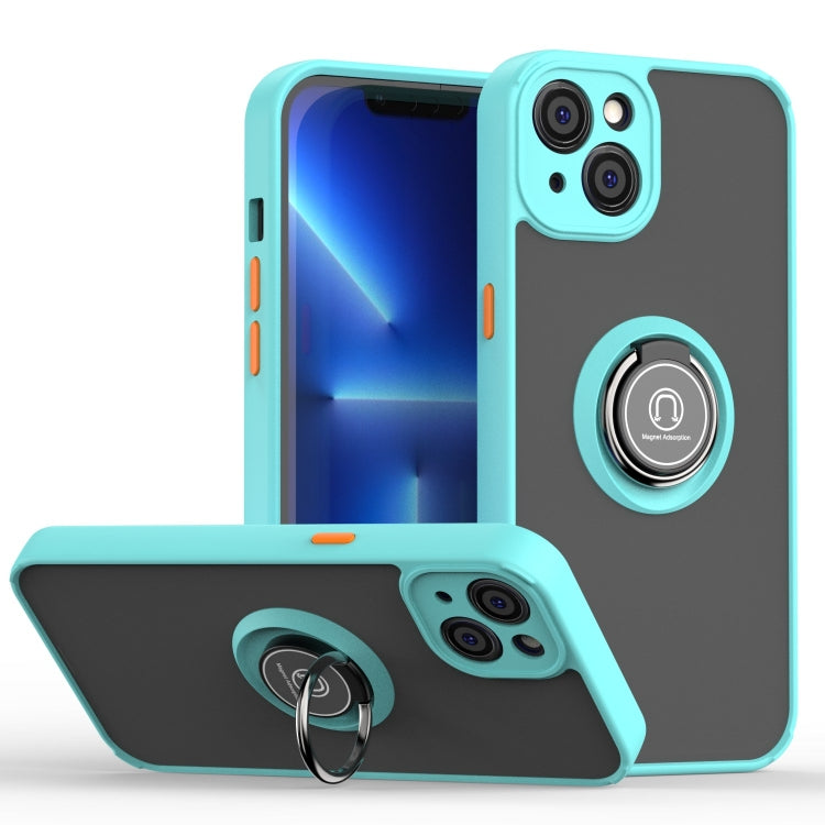 جراب هاتف Q Shadow 1 Series TPU + PC مع حامل حلقي، لهاتف iPhone 14 Pro Max، لهاتف iPhone 14 Pro، لهاتف iPhone 14 Max، لهاتف iPhone 14