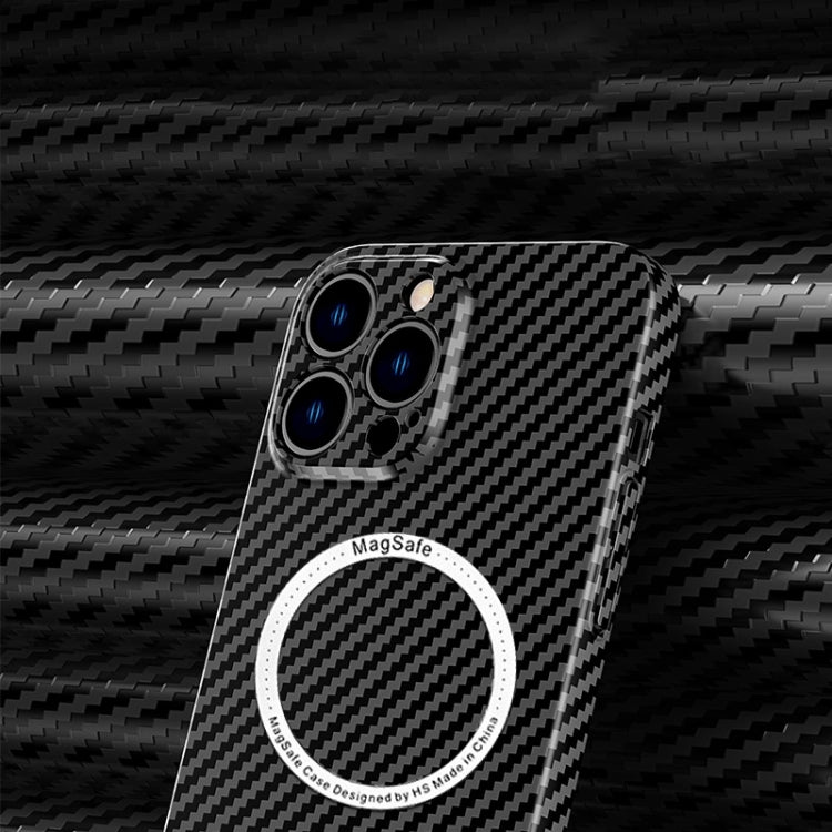 جراب هاتف مغناطيسي من ألياف الكربون، ماج سيف، مناسب لأجهزة iPhone 14، iPhone 14 Plus، iPhone 14 Pro، iPhone 14 Pro Max