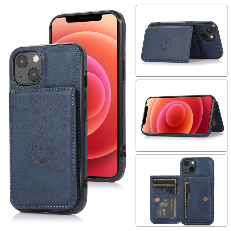 Calf Texture Magnetic Card Bag Case, For iPhone 14 Pro Max, For iPhone 14 Pro, For iPhone 14, For iPhone 14 Plus