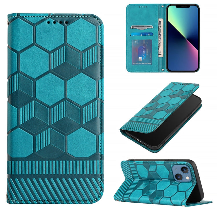 Football Texture Magnetic Leather Flip Phone Case, For iPhone 14, For iPhone 14 Plus, For iPhone 14 Pro, For iPhone 14 Pro Max, For iPhone 13 mini, For iPhone 13, For iPhone 13 Pro, For iPhone 13 Pro Max