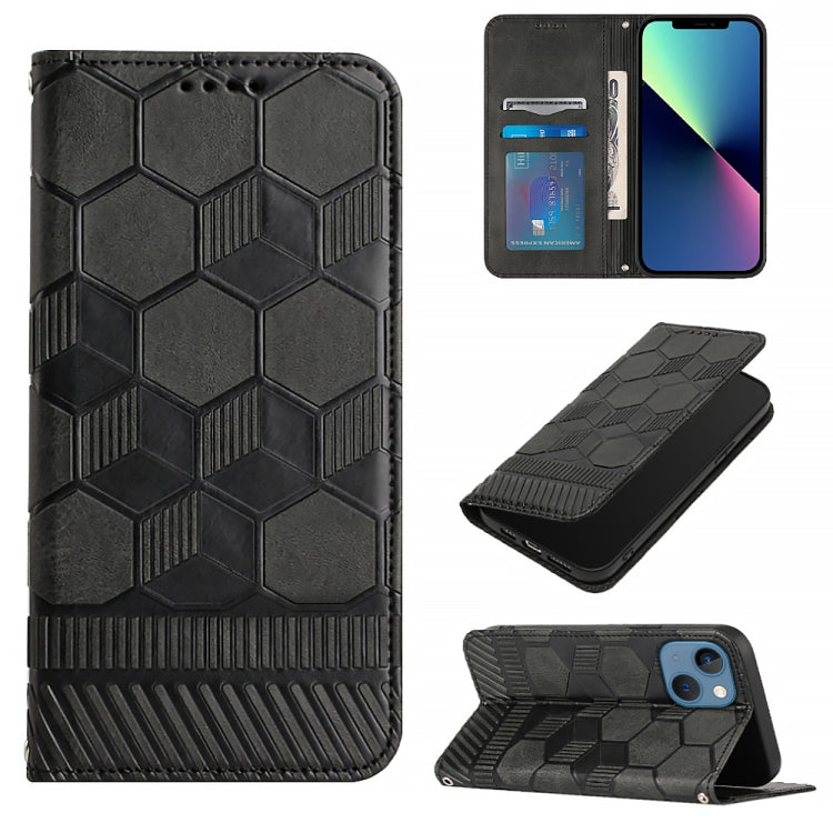 Football Texture Magnetic Leather Flip Phone Case, For iPhone 14, For iPhone 14 Plus, For iPhone 14 Pro, For iPhone 14 Pro Max, For iPhone 13 mini, For iPhone 13, For iPhone 13 Pro, For iPhone 13 Pro Max