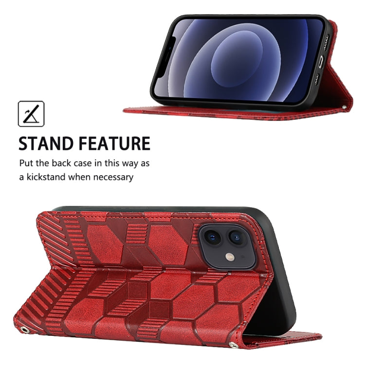 جراب هاتف جلدي مغناطيسي بتصميم كرة قدم، مناسب لأجهزة iPhone 12 mini وiPhone 12 / 12 Pro وiPhone 12 Pro Max وiPhone 11 وiPhone 11 Pro وiPhone 11 Pro Max وiPhone SE 2022 / SE 2020 / 8 / 7