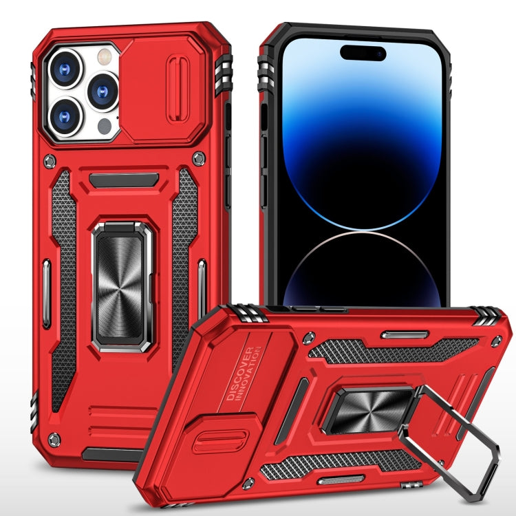 Armor PC + TPU Camera Shield Phone Case, For iPhone 14, For iPhone 14 Plus, For iPhone 14 Pro, For iPhone 14 Pro Max, For iPhone 13, For iPhone 13 Pro, For iPhone 13 Pro Max, For iPhone 12