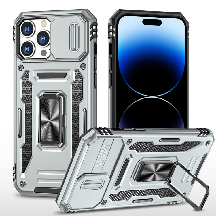 Armor PC + TPU Camera Shield Phone Case, For iPhone 14, For iPhone 14 Plus, For iPhone 14 Pro, For iPhone 14 Pro Max, For iPhone 13, For iPhone 13 Pro, For iPhone 13 Pro Max, For iPhone 12