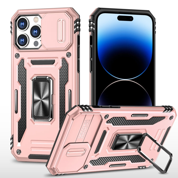 Armor PC + TPU Camera Shield Phone Case, For iPhone 14, For iPhone 14 Plus, For iPhone 14 Pro, For iPhone 14 Pro Max, For iPhone 13, For iPhone 13 Pro, For iPhone 13 Pro Max, For iPhone 12