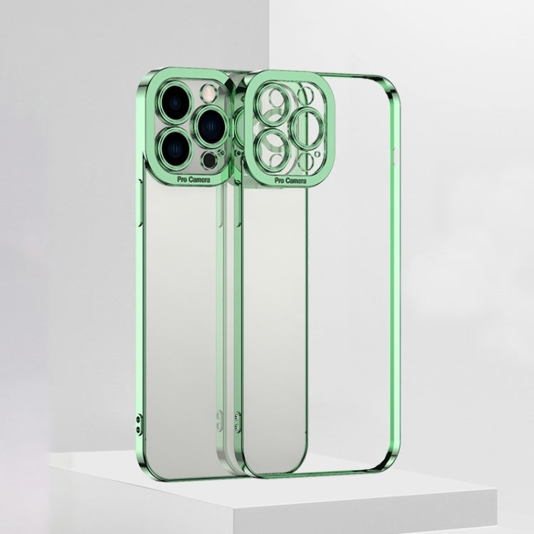 جراب هاتف TPU شفاف عالي الجودة مطلي بالكهرباء، مناسب لأجهزة iPhone 14 وiPhone 14 Plus وiPhone 14 Pro وiPhone 14 Pro Max