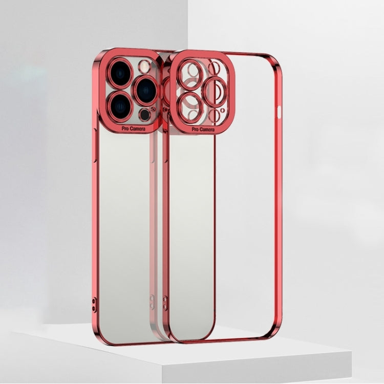 جراب هاتف TPU شفاف عالي الجودة مطلي بالكهرباء، مناسب لأجهزة iPhone 14 وiPhone 14 Plus وiPhone 14 Pro وiPhone 14 Pro Max