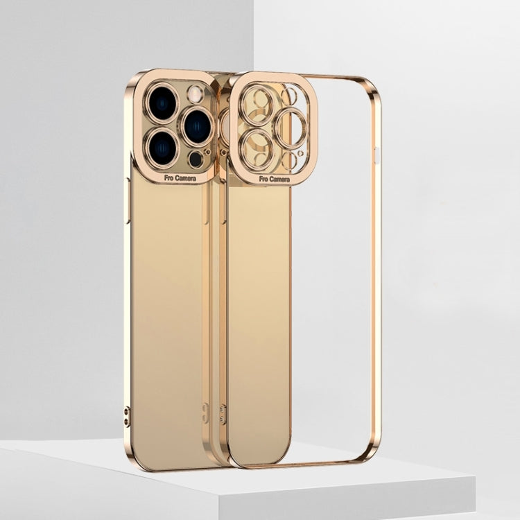 جراب هاتف TPU شفاف عالي الجودة مطلي بالكهرباء، مناسب لأجهزة iPhone 14 وiPhone 14 Plus وiPhone 14 Pro وiPhone 14 Pro Max