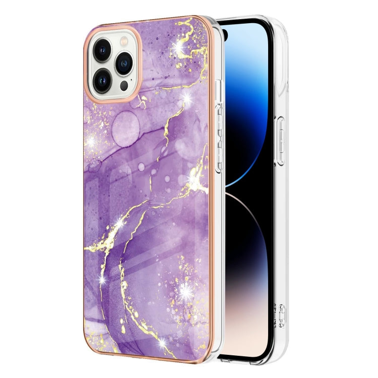 جراب هاتف IMD TPU مقاوم للصدمات بنمط رخامي مطلي بالكهرباء، مزدوج الجوانب، مناسب لأجهزة iPhone 14 وiPhone 14 Pro وiPhone 14 Plus وiPhone 14 Pro Max