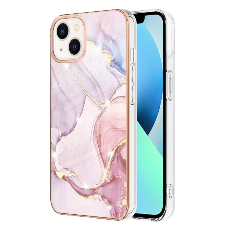 جراب هاتف IMD TPU مقاوم للصدمات بنمط رخامي مطلي بالكهرباء، مزدوج الجوانب، مناسب لأجهزة iPhone 14 وiPhone 14 Pro وiPhone 14 Plus وiPhone 14 Pro Max