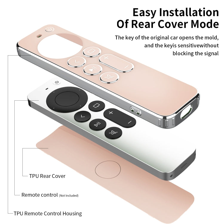 TPU Protective Case For Apple TV 4K 4th Siri Remote Control