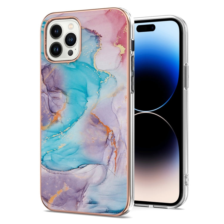 جراب IMD TPU مقاوم للصدمات بنمط طلاء كهربائي، مناسب لأجهزة iPhone 14 وiPhone 14 Plus وiPhone 14 Pro وiPhone 14 Pro Max