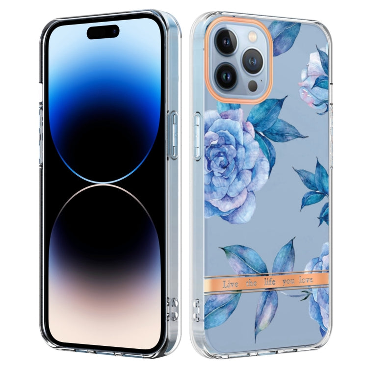 جراب هاتف IMD TPU بسلسلة زهور ونباتات، مناسب لأجهزة iPhone 14 وiPhone 14 Plus وiPhone 14 Pro وiPhone 14 Pro Max