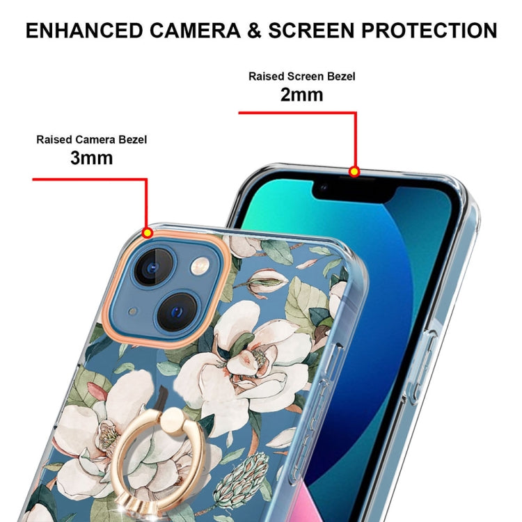 جراب هاتف Ring IMD Flowers TPU، مناسب لأجهزة iPhone 14 وiPhone 14 Plus وiPhone 14 Pro وiPhone 14 Pro Max