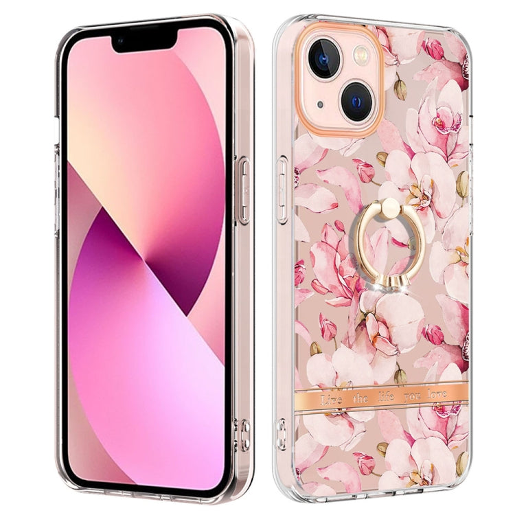 جراب هاتف Ring IMD Flowers TPU، مناسب لأجهزة iPhone 14 وiPhone 14 Plus وiPhone 14 Pro وiPhone 14 Pro Max