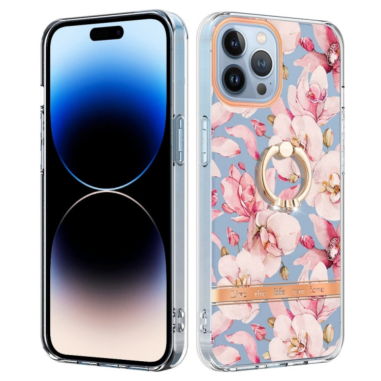 جراب هاتف Ring IMD Flowers TPU، مناسب لأجهزة iPhone 14 وiPhone 14 Plus وiPhone 14 Pro وiPhone 14 Pro Max