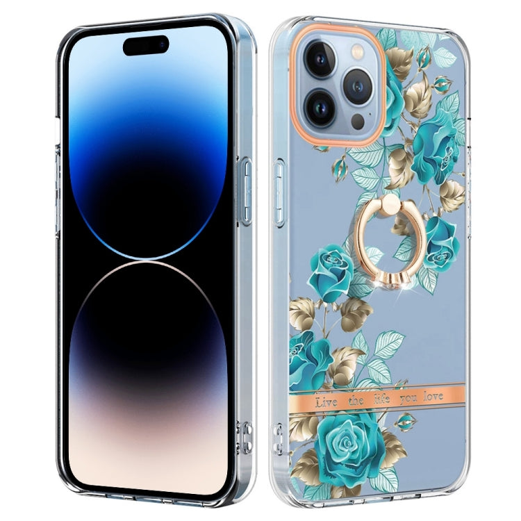 جراب هاتف Ring IMD Flowers TPU، مناسب لأجهزة iPhone 14 وiPhone 14 Plus وiPhone 14 Pro وiPhone 14 Pro Max