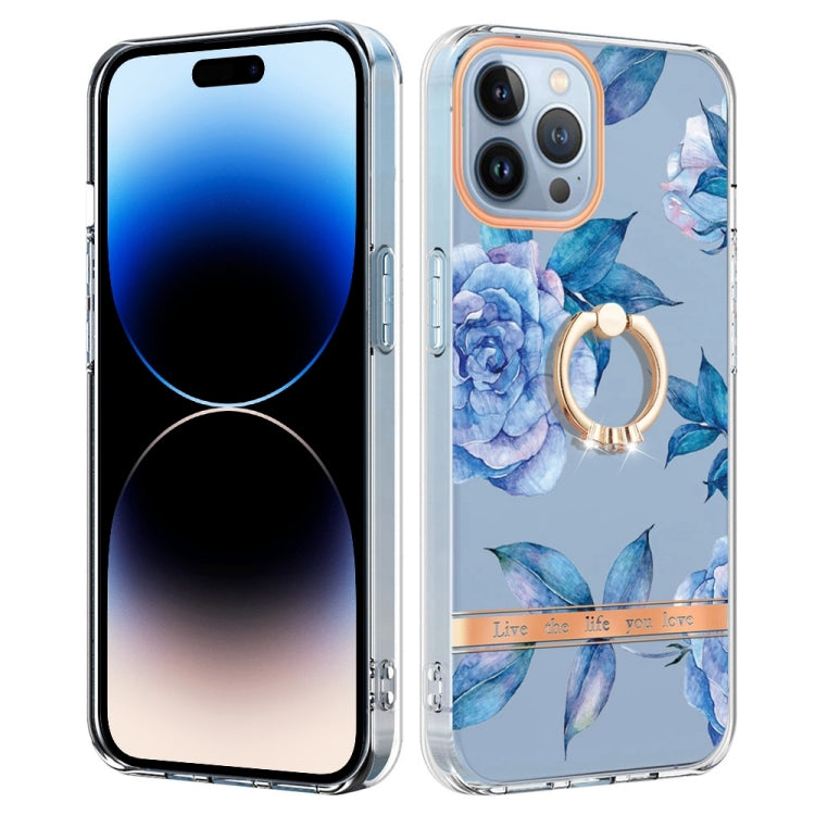جراب هاتف Ring IMD Flowers TPU، مناسب لأجهزة iPhone 14 وiPhone 14 Plus وiPhone 14 Pro وiPhone 14 Pro Max