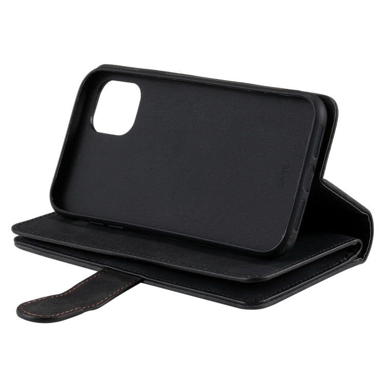 9 Card Slots Zipper Bag Leather Case, For iPhone 14 Pro Max, For iPhone 14 Pro, For iPhone 14, For iPhone 14 Plus