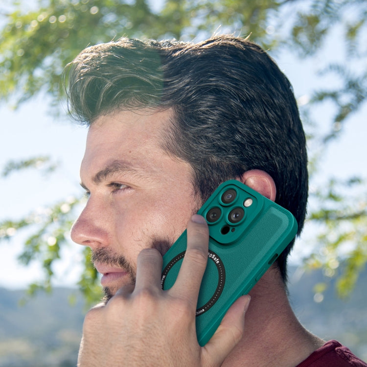 جراب هاتف مغناطيسي من الجلد من ماج سيف، مناسب لهاتف iPhone 11 Pro