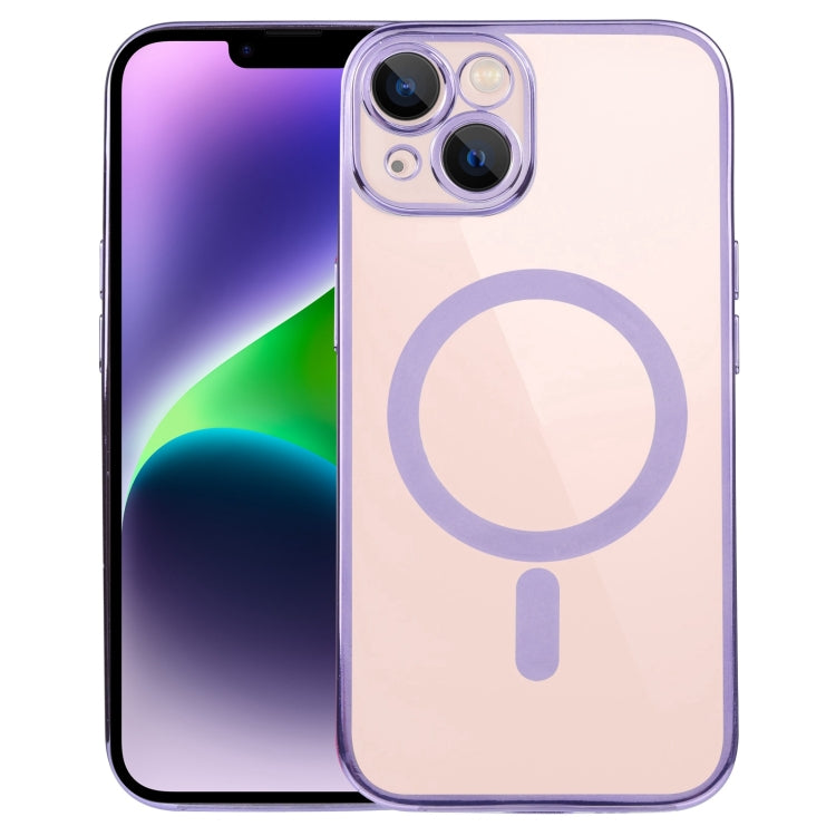 MagSafe Electroplating Straight TPU Phone Case, For iPhone 14, For iPhone 14 Plus, For iPhone 14 Pro, For iPhone 14 Pro Max, For iPhone 13