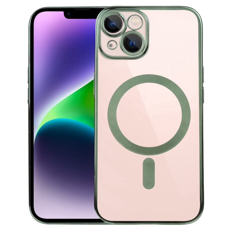 MagSafe Electroplating Straight TPU Phone Case, For iPhone 14, For iPhone 14 Plus, For iPhone 14 Pro, For iPhone 14 Pro Max, For iPhone 13