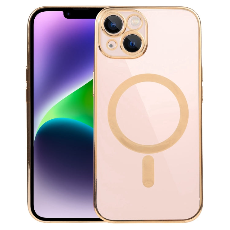 MagSafe Electroplating Straight TPU Phone Case, For iPhone 14, For iPhone 14 Plus, For iPhone 14 Pro, For iPhone 14 Pro Max, For iPhone 13