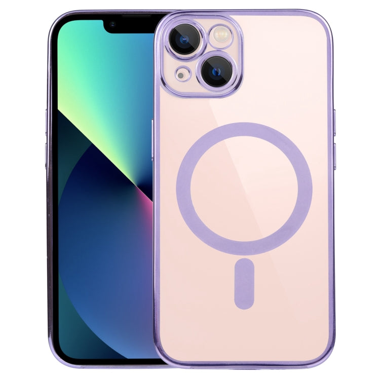 MagSafe Electroplating Straight TPU Phone Case, For iPhone 14, For iPhone 14 Plus, For iPhone 14 Pro, For iPhone 14 Pro Max, For iPhone 13