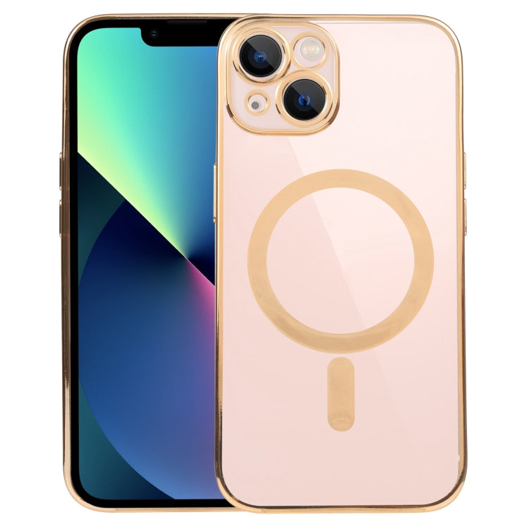 MagSafe Electroplating Straight TPU Phone Case, For iPhone 14, For iPhone 14 Plus, For iPhone 14 Pro, For iPhone 14 Pro Max, For iPhone 13