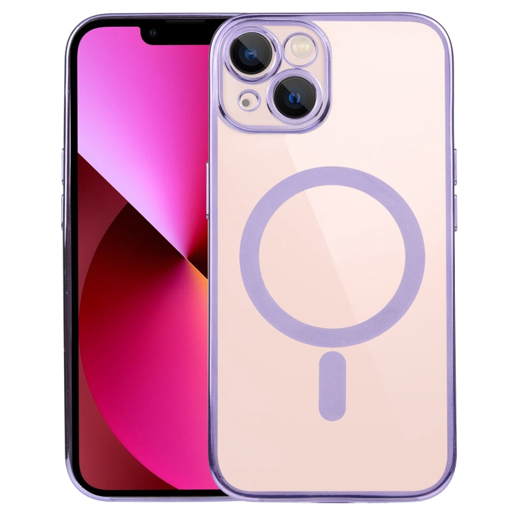 MagSafe Electroplating Straight TPU Phone Case, For iPhone 14, For iPhone 14 Plus, For iPhone 14 Pro, For iPhone 14 Pro Max, For iPhone 13