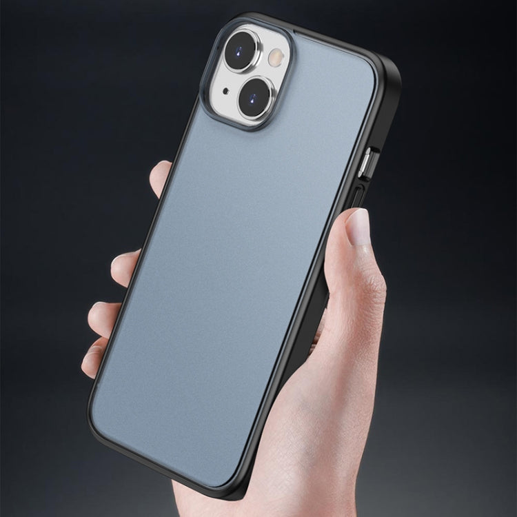 جراب هاتف شبه شفاف بملمس الجلد المصقول، مناسب لأجهزة iPhone 14 وiPhone 14 Plus وiPhone 14 Pro وiPhone 14 Pro Max