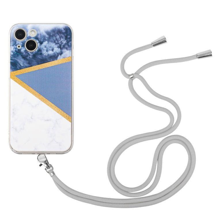 جراب TPU رخامي بخياطة حبل، مناسب لأجهزة iPhone 14 وiPhone 14 Max وiPhone 14 Pro وiPhone 14 Pro Max
