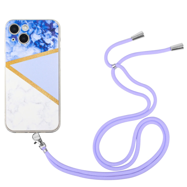 جراب TPU رخامي بخياطة حبل، مناسب لأجهزة iPhone 14 وiPhone 14 Max وiPhone 14 Pro وiPhone 14 Pro Max