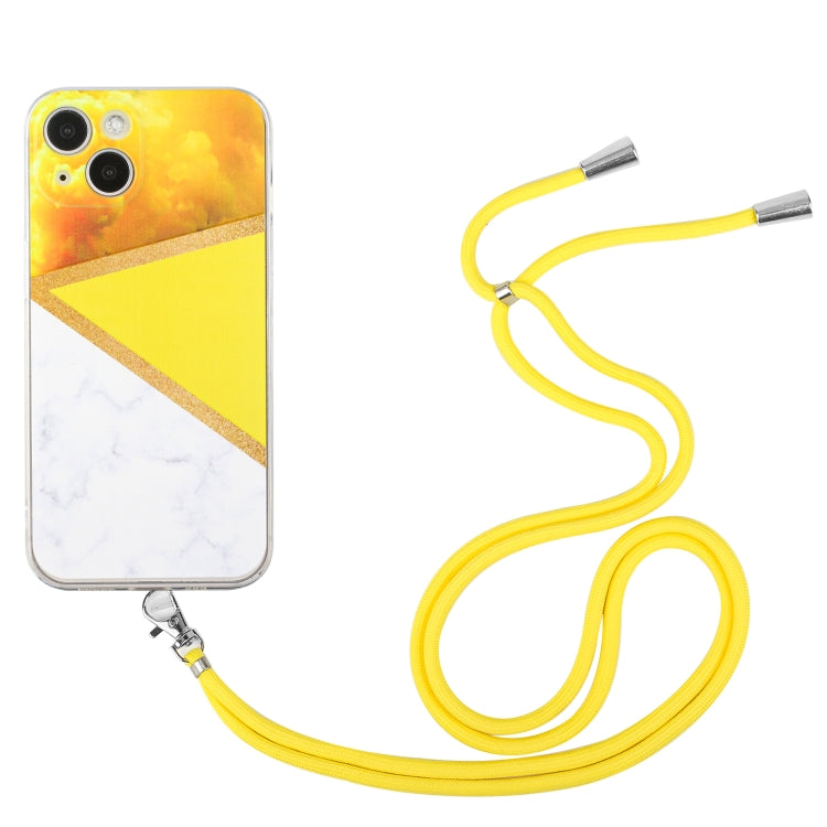 جراب TPU رخامي بخياطة حبل، مناسب لأجهزة iPhone 14 وiPhone 14 Max وiPhone 14 Pro وiPhone 14 Pro Max