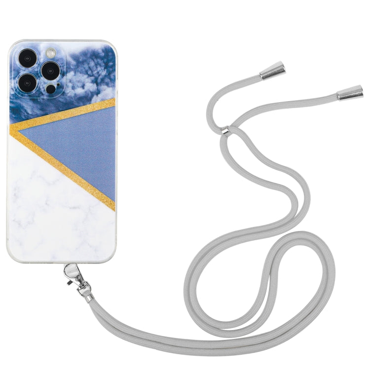 جراب TPU رخامي بخياطة حبل، مناسب لأجهزة iPhone 14 وiPhone 14 Max وiPhone 14 Pro وiPhone 14 Pro Max