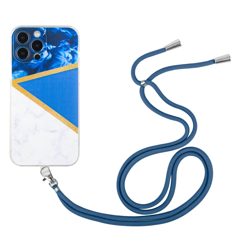 جراب TPU رخامي بخياطة حبل، مناسب لأجهزة iPhone 14 وiPhone 14 Max وiPhone 14 Pro وiPhone 14 Pro Max