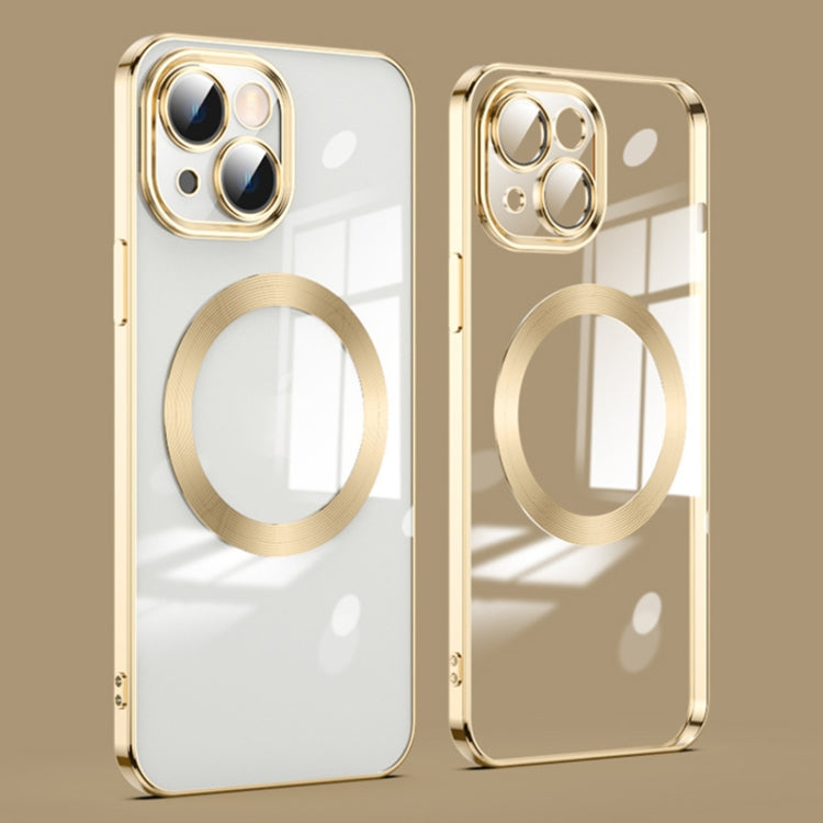 جراب هاتف مطلي بالكهرباء مع واقي عدسة ماج سيف، مناسب لأجهزة iPhone 14 وiPhone 14 Pro Max وiPhone 14 Pro وiPhone 14 Plus