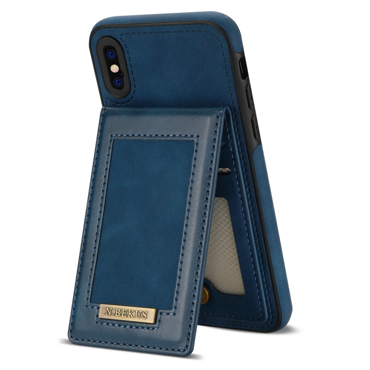 N.BEKUS Vertical Flip Card Slot RFID Phone Case, For iPhone XS Max, For iPhone XS / X