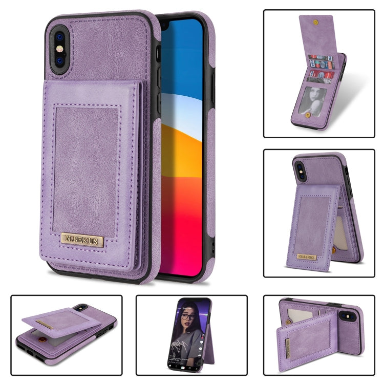 N.BEKUS Vertical Flip Card Slot RFID Phone Case, For iPhone XS Max, For iPhone XS / X