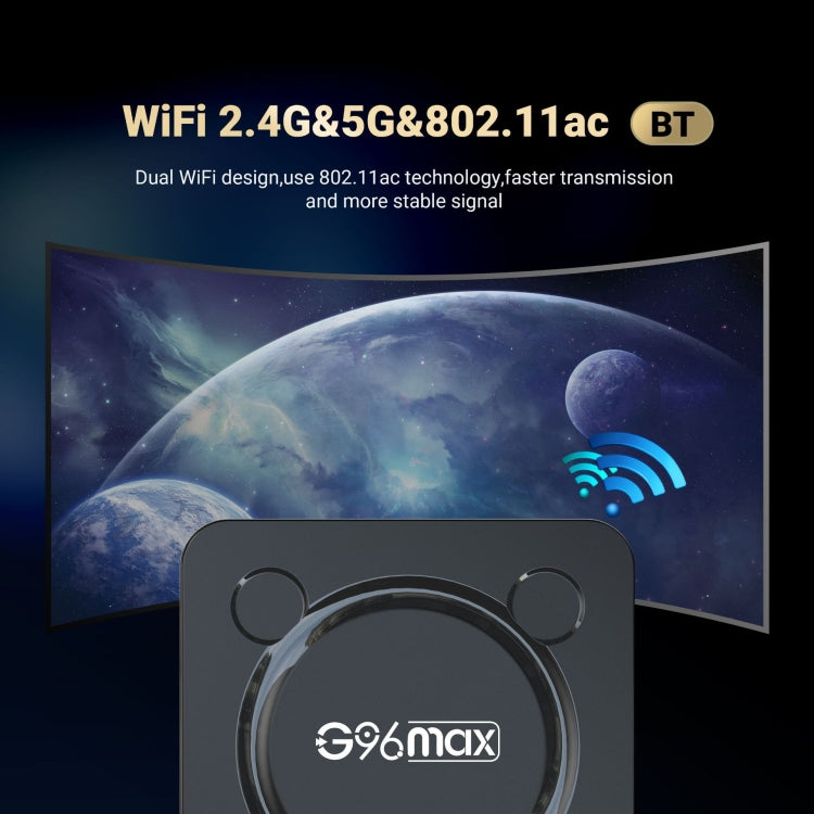 G96max Smart 4K HD Android 11.0 TV Box, Amlogic S905W2 Quad Core ARM Cortex A35, Support Dual Band WiFi, HDMI, RJ45