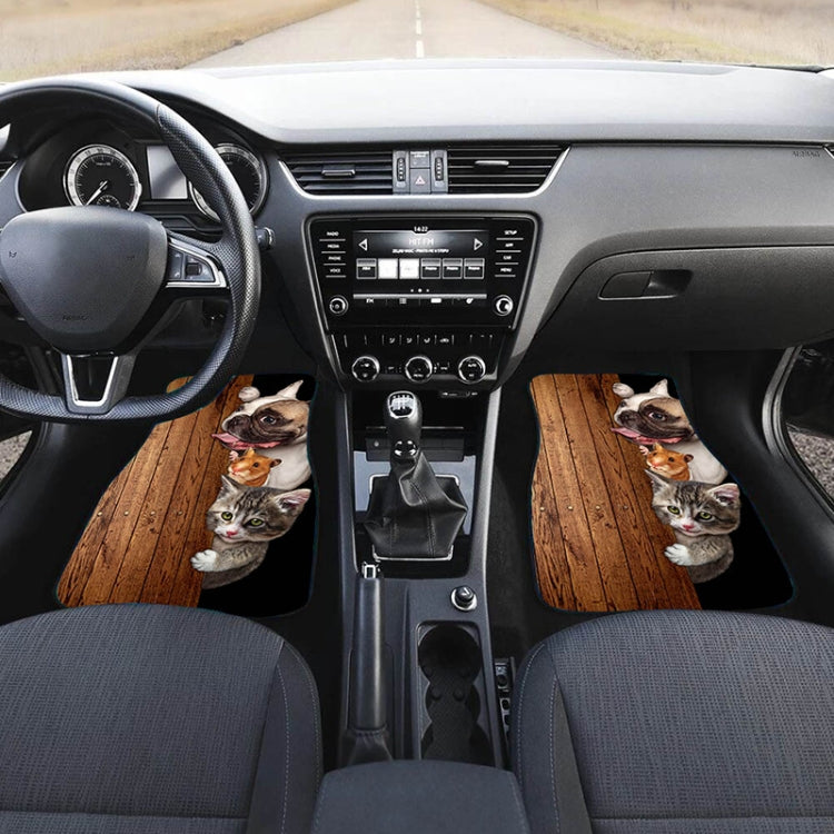 4 in 1 Butterfly Pattern Universal Printing Auto Car Floor Mats Set, HN058, HN062, HN063, HN064, HN065