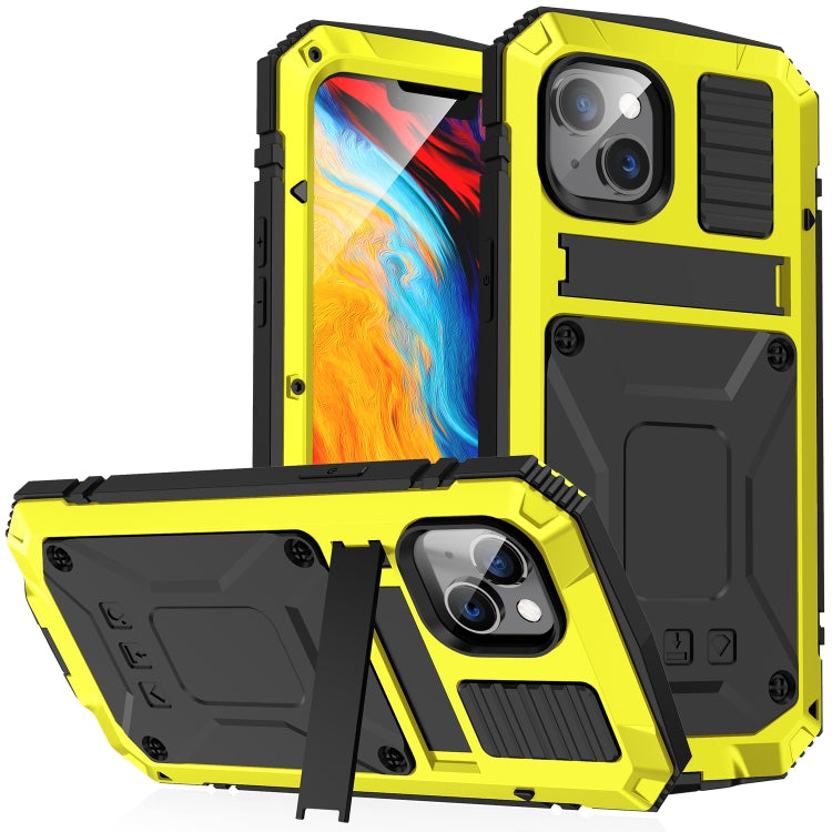 جراب R-JUST مقاوم للصدمات والماء والغبار مع حامل، لهاتف iPhone 14 Pro، وiPhone 14 Pro Max، وiPhone 14، وiPhone 14 Plus