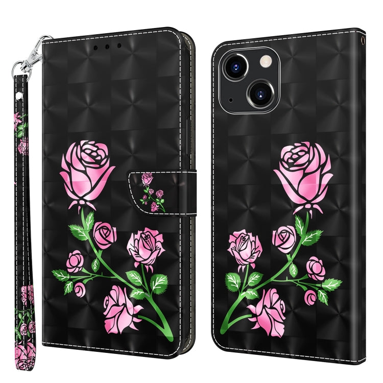 3D Painted Leather Phone Case, For iPhone 14, For iPhone 14 Plus, For iPhone 14 Pro, For iPhone 14 Pro Max, For iPhone 13 mini, For iPhone 13